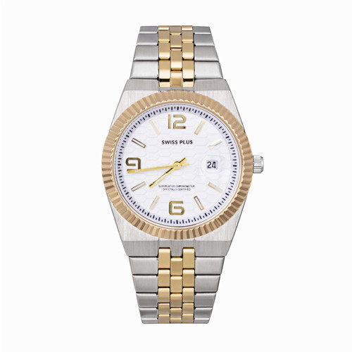 Erkek Kol Saati - Signature Collection - Model-10 ST3442AGS White/Gold