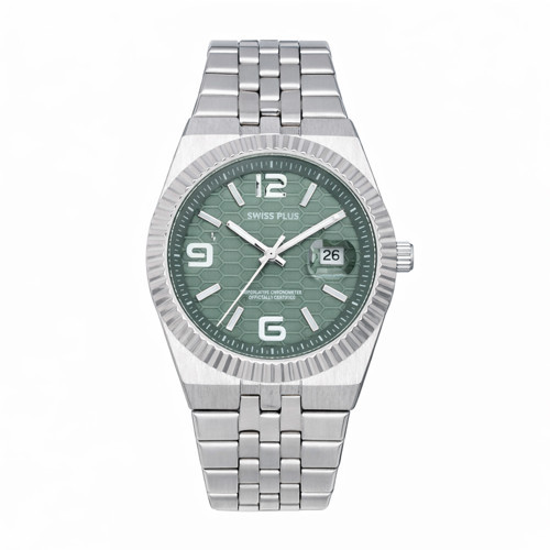 Erkek Kol Saati - Signature Collection - Model-2 ST3442AGS Green/Silver