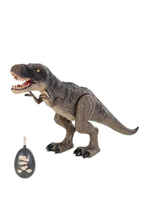 Uzaktan Kumandalı T-Rex Dinozor 45 CM - Buhar Çıkartan Sesli Işıklı Dev Figür