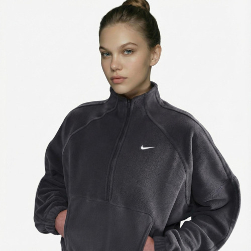 Sportswear Therma-Fit Half-Zip Polar OVERSIZE Kadın Sweatshirt-SPORTXSTORE