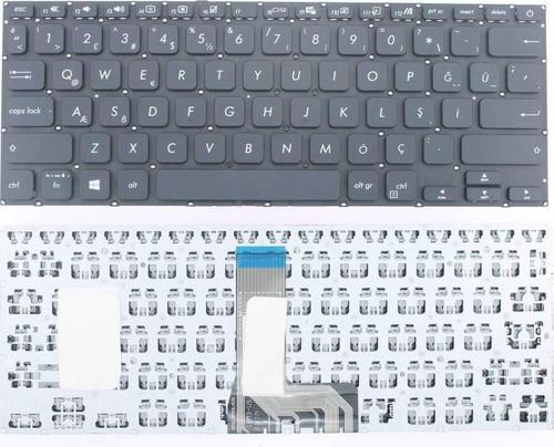 Asus ile Uyumlu VivoBook 14 X409JB Uyumlu Laptop Klavye Siyah