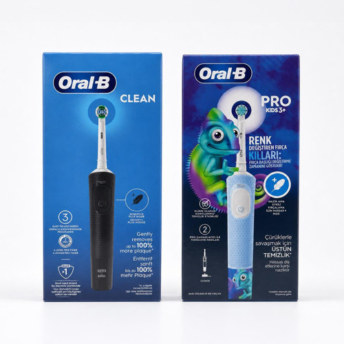 D103 Vitality Pro Clean + Kids Şarjlı Diş Fırçası 2'li Avantaj Paketi