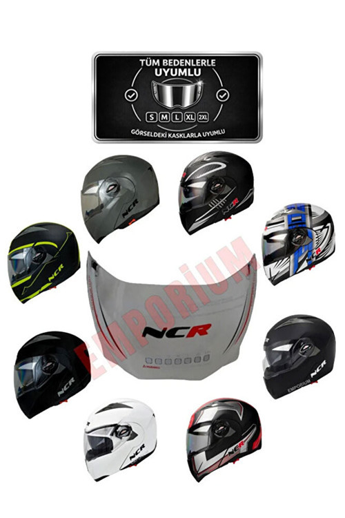 Çene Açılır Kask Vizör Camı (MODEL 158)