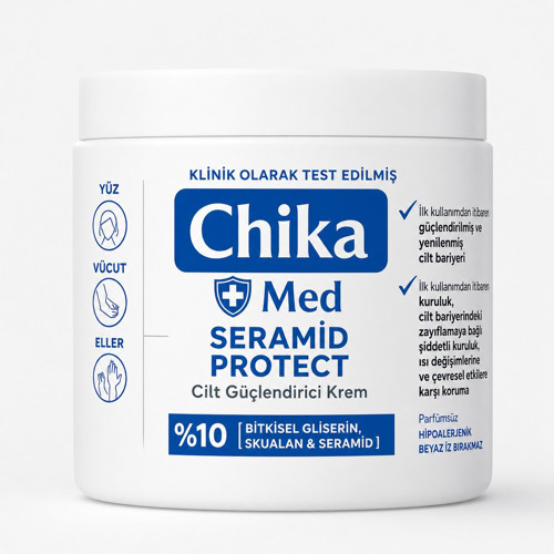Chika Med + Ceramide Cilt Bariyeri Güçlendirici Nemlendirici Krem 400 ML