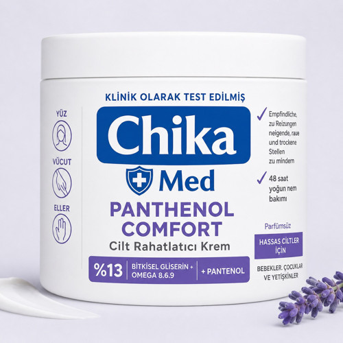 Chika Med + Panthenol Cilt Rahatlatıcı Nemlendirici Krem 400 ML