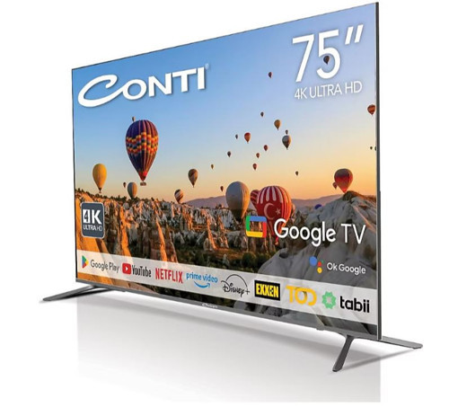 CT75GT300U Frameless 4K Ultra HD 75" 190 Ekran Uydu Alıcılı Google Smart LED TV