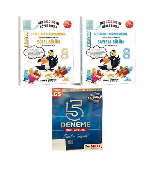 2024 LGS SAYISAL + SÖZEL İKİNCİ DOZ 12'li Genel Değerlendirme Sınav Seti+ 5'li  Tüm Dersler DENEME