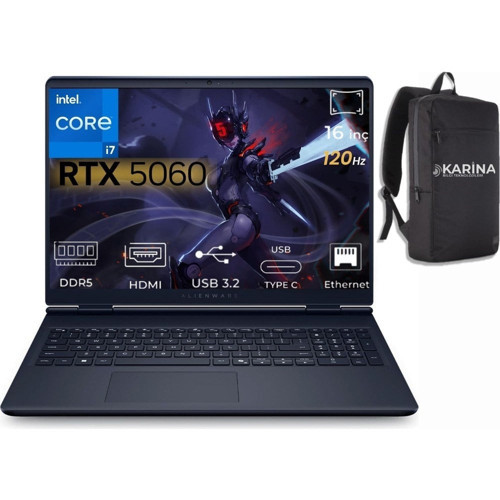 Alienware 16 Aurora Intel Core 7-240H AC16250-C716156W-34 96GB 4tb+4tb RTX5060 8gb W11HOME 16 Inç 2k Wqxga 120Hz Wva Gaming Laptop
