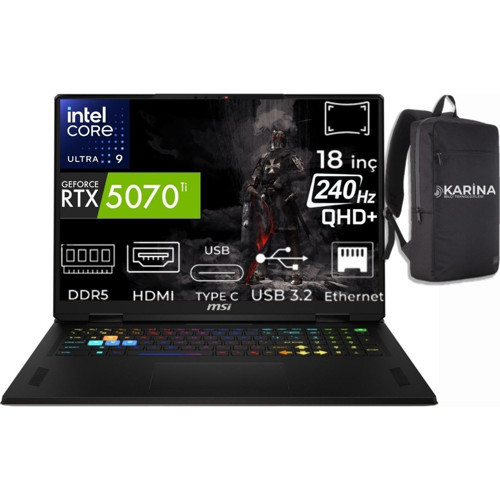 Vector 18 Hx Aı Intel Core Ultra 9 275HX A2XWHG-663XTR-11 32GB 4tb RTX5070TI 12GB Freedos Qhd+ 240Hz Taşınabilir Bilgisayar & A2XWHG663XTRK11