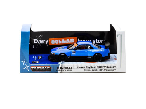 1:64 Nissan Skyline R32 Widebody Jon Sibal 10th Anniversary Model Araba