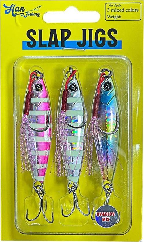 Slap Jigs Uv&Glow Mix 10gr Metal Jig Yem
