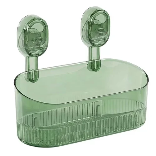 Sn-29266 Vantuzlu Şeffaf Banyo Mutfak Rafı Organizer