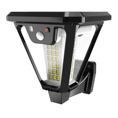 Hs-V83 Solar Panelli 3 Modlu Kumandalı Hareket Sensörlü 100 Smd Ledli Şarjlı Duvar Bahçe Lambası