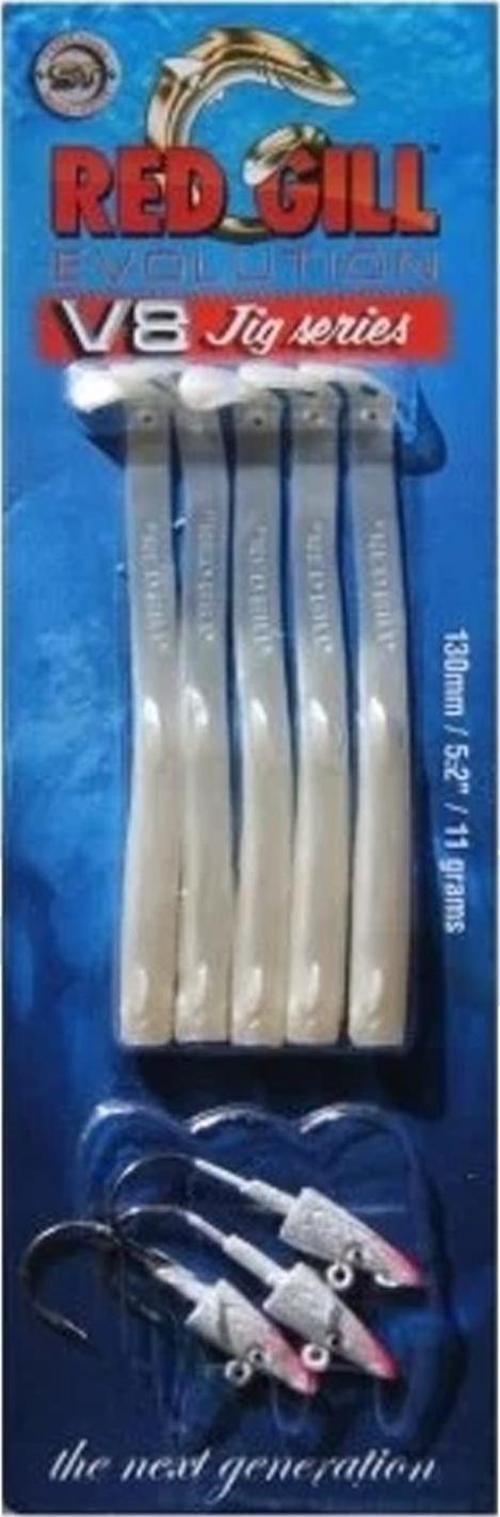 V8 Jig Head Sand Eel 130mm 11gr - Silver Pearl