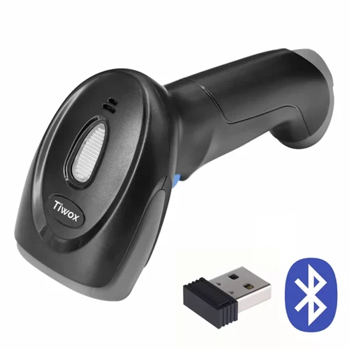 Tiwox Vsk-227 Bluetooth Kablosuz 2.4G Usb 1D Barkod Okuyucu Tarayıcı El Tipi (Bataryalı + Dongle)