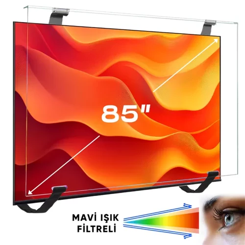 Weko Wk-29930 85" Işık Filtreli Tv Ekran Koruyucu Darbeye Dayanıklı 2Mm Optik Difüzörlü