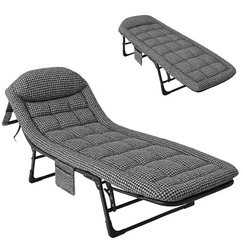 Sn-26975 Taşınabilir Ayarlanabilir 5 Kademe Sünger Kamp Yatak Şezlong (Kazayağı)