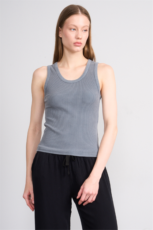 Volumex Y26 Vlmb-512/1 Antrasıt Kadın Atlet Crop T-shirt