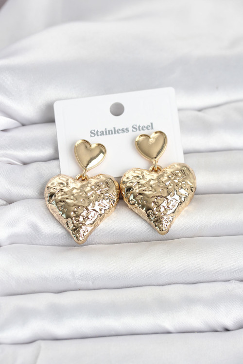 Gold Renk Kalp Model Kadın Küpe - EBJ260516W42229