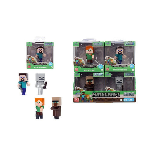 9385138300W04 Minecraft Figures 2 5 Wave 4die-cast pop-culture collectible(Belirtilen fiyat, tekli satış için adet fiyat