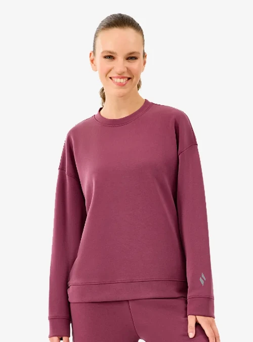 W Lounge Loose Crew Neck Kadın Sweatshirt
