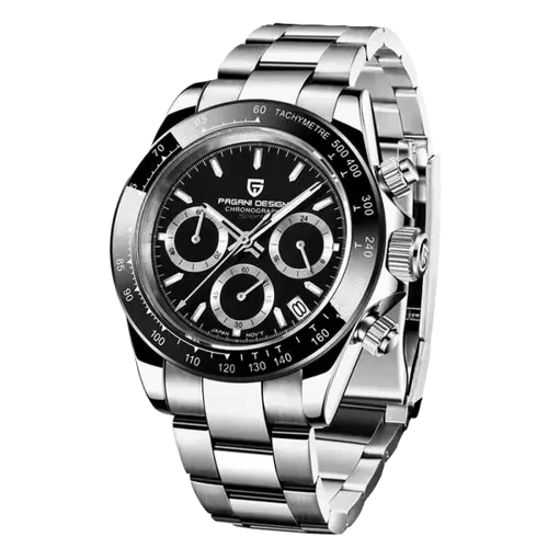 PD-1644 Black Chronograph Erkek Kol Saati