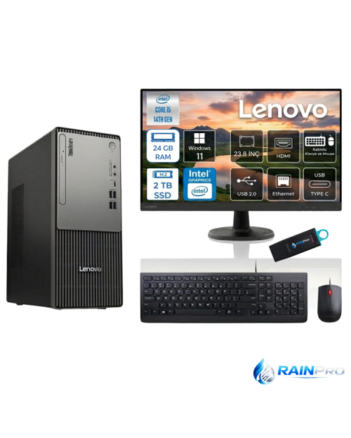 THİNKCENTER NEO 50t G5 I5-13400 24 GB 2 TB WİN11PRO MASAÜSTÜ LENOVO 23,8’’ MONİTÖR 12UB000BTRRNP06