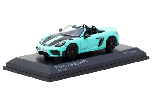 Porsche 718 Spyder RS Mint Yeşil 1/64 Model Araba