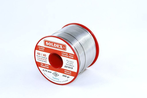0,75 mm 500 gr Lehim Teli Sn60 Pb40