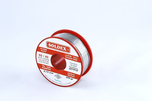 0,75 mm 200 gr Lehim Teli Sn60 Pb40