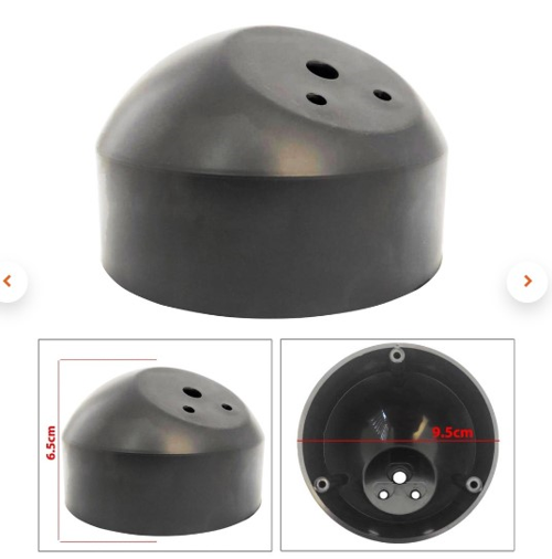 PK-5059 10 CM Siyah Dome Tweeter Kabini Yüzey Montaj Podu