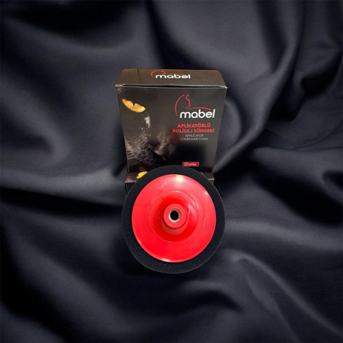 MABEL APLİKATÖRLÜ POLİSAJ SÜNGERİ SİYAH 150MM Z91560