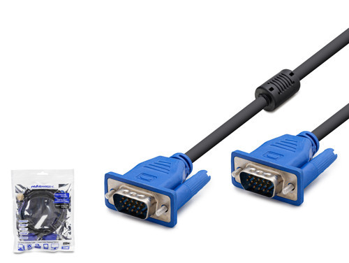 HDX7845 VGA Kablo OD 6.0 mm 3+4 1.5 m - Siyah Mavi