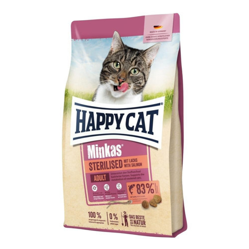 Minkas Somonlu Kısırlaştırılmış Yetişkin Kedi Maması 1,5 kg