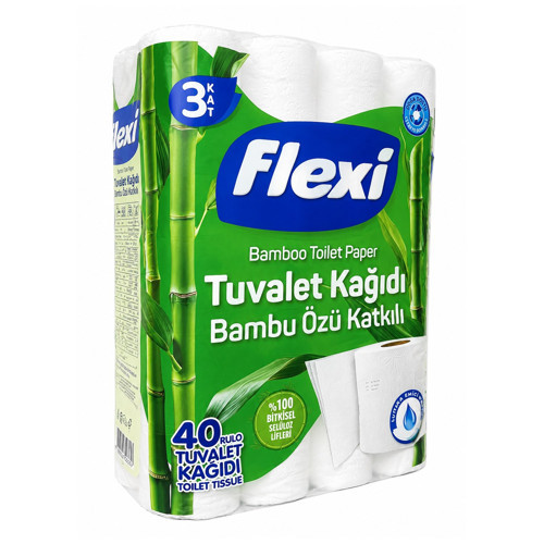 Tuvalet Kağıdı 3 Katlı Bambu Özlü 40 Rulo