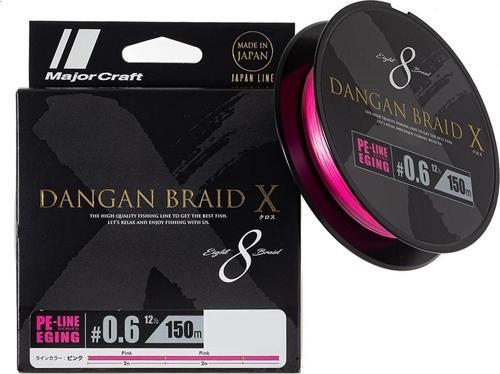 Dangan Braid X 8X İp Misina PE 0.6 0.06mm 12lb/5.44kg 150mt Pembe