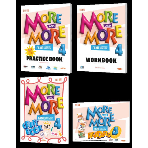 More And More 4.Sınıf English Practice + Work + Craft Book + Readers Eğitim Seti