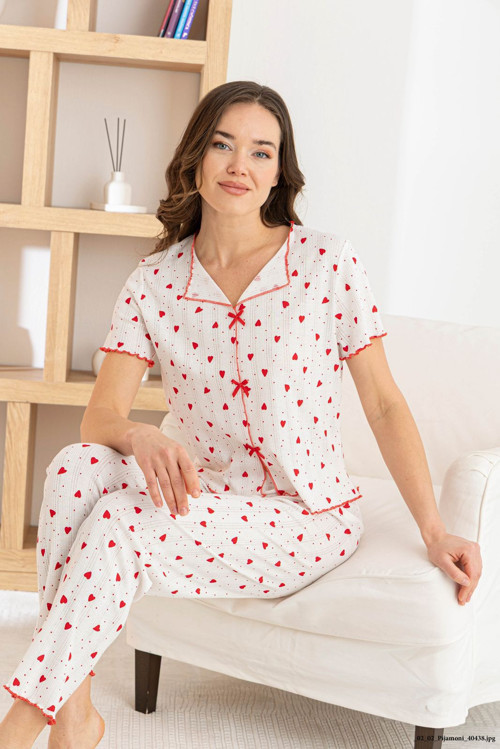 Venice Dream %100 Pamuk Minimal Desenli Kadın Pijama TakımıNefes Alabilir, Rahat Ev Giyim Seti