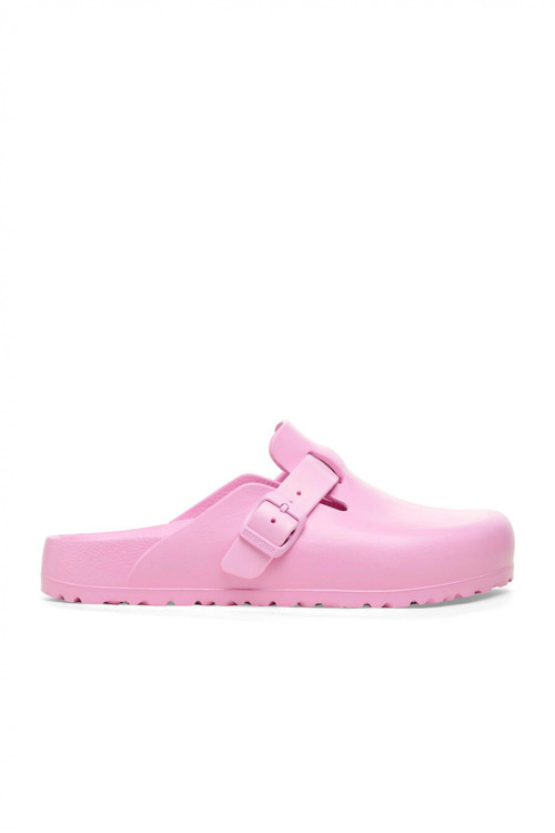 Pembe Bırkenstock Boston Braided Bayan Terlik