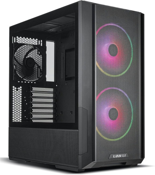 Lancool 216 Black 2X160Mm Argb Fan/1X140Mm Fan Temperli Cam Usb 3.0 Mesh Siyah E-Atx Mid-Tow