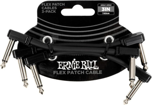 P06443 Flex Patch 3In- Cable -Black 3 Pack