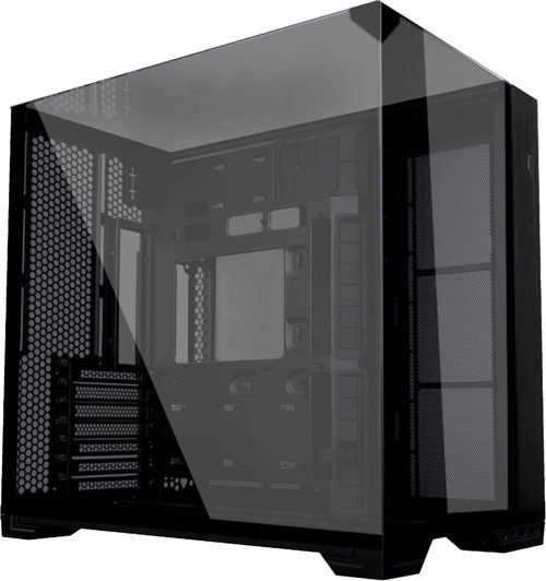 O11 Vision Compact Atx Mid-Tower Oyun Pc Kasası - Alüminyum Ve Temperli Cam Siyah Pc Kasası