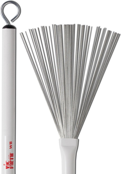 Retractable Wire Jazz Brushes - Beyaz