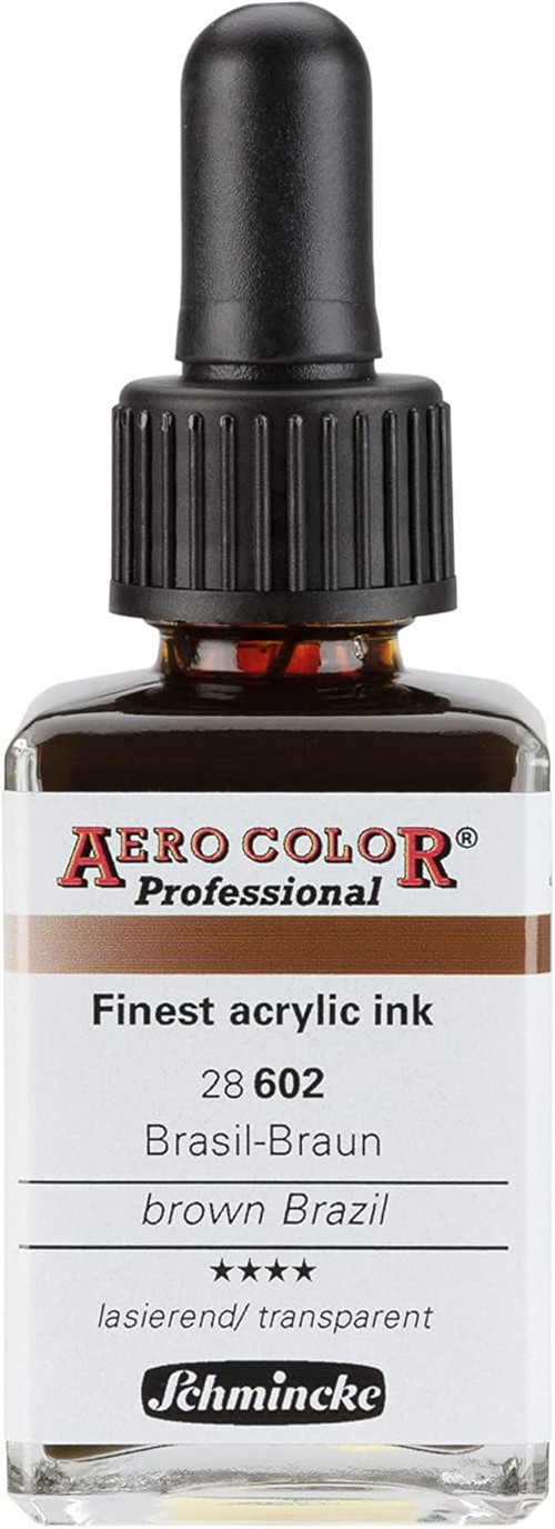 Aero Color Professional Akrilik Airbrush Mürekkebi 28 Ml 602 Brown Brazil