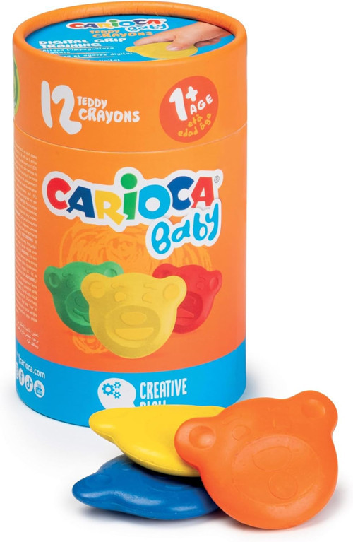 Teddy Bebek Crayons 12'Li +1 Yaş