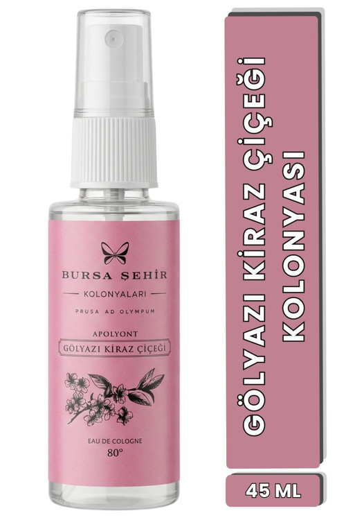 Gölyazı Kiraz Çiçeği Kolonyası, Sprey Başlıklı, 45 Ml, 80°