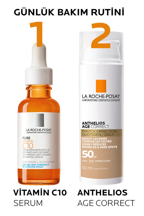 La Roche-Posay La Roche Posay Anthelios Age Correct Spf50 Renkli Kapatıcı Özelliğe Sahip Yüz Güneş Kremi 50 ml 5