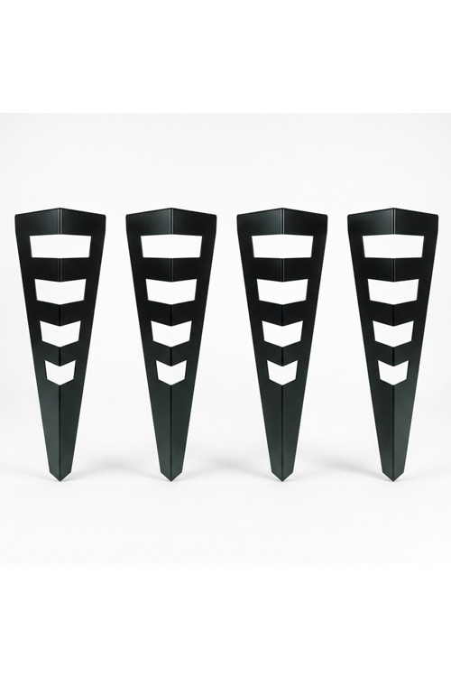 Uyart S13 Titan Antrasit Metal Masa Ayağı – Geometrik Katmanlı Tasarım – 72 Cm