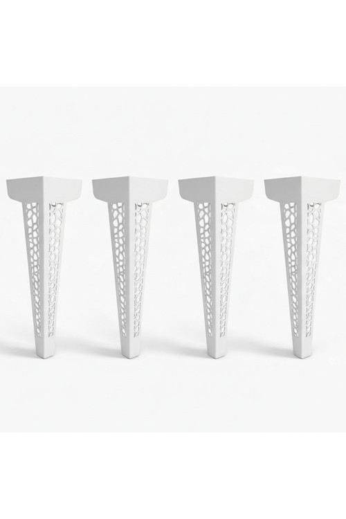 Uyart S11 Hexa Beyaz Metal Masa Ayağı – Petek Desenli Dekoratif Tasarım – 72 Cm