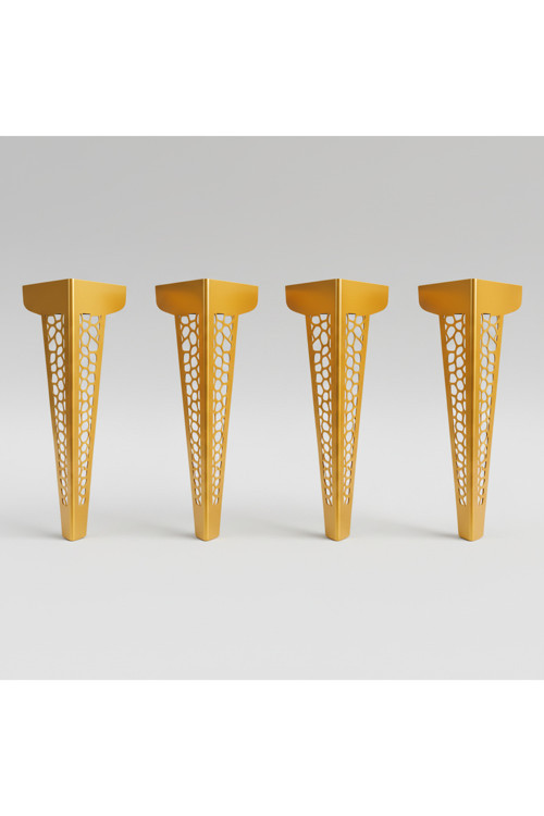 Uyart S11 Hexa Gold Metal Masa Ayağı – Petek Desenli Dekoratif Tasarım – 72 Cm